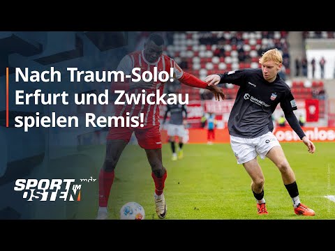 Rot-Weiß Erfurt zieht gegen Zwickau spät den Kopf aus der Schlinge | MDR