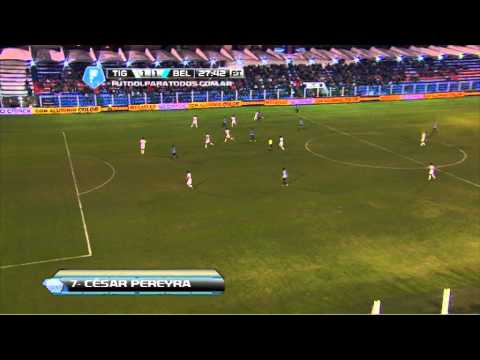 Gol Pereyra. Tigre 1 - Belgrano 1. Fecha 17. Final 2014. Fútbol Para Todos.
