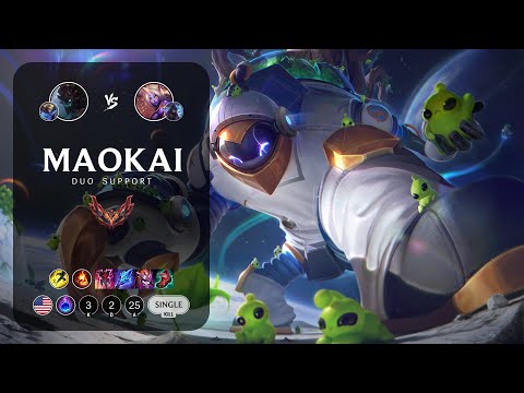 Maokai Support vs Soraka - NA Grandmaster Patch 13.1