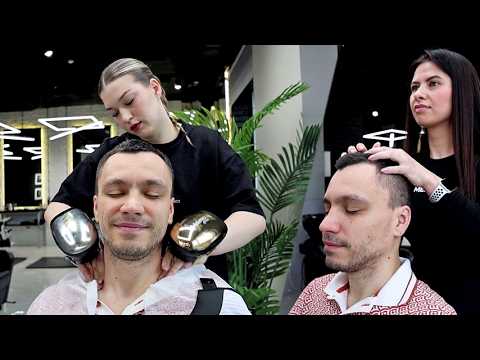 This massage is getting better with every minute | ASMR Intense barber massage by Yulia