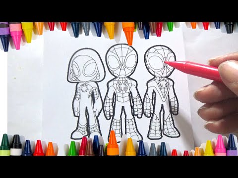 coloring page spidey amazing friends,
