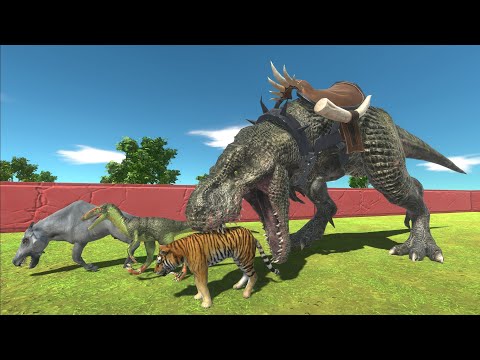 Escape from LONESTAR T-REX - Animal Revolt Battle Simulator