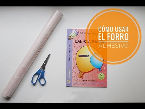 Cómo  FORRAR LIBROS FÁCIL con forro adhesivo - EDIKEUS