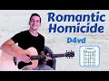 How to play Romantic Homicide by D4vd | EASY Guitar Lesson with Chords!