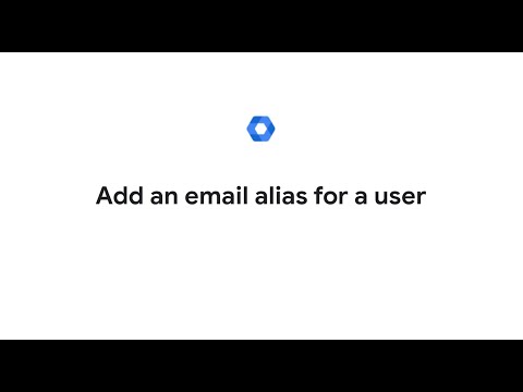 Add an email alias for a user