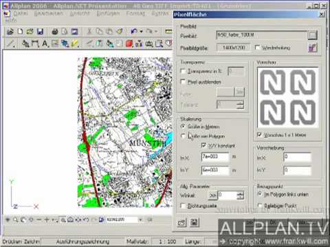 ALLPLAN.TV - CAD DESIGN - Allplan Datenaustausch GeoTIFF Import