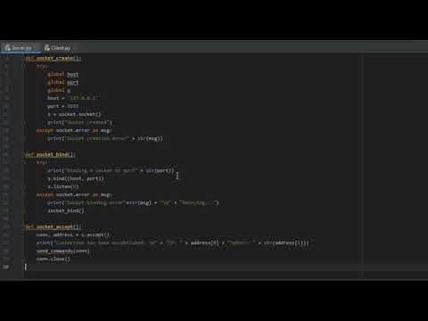 Tcp Reverse Shell Using Python Arabic