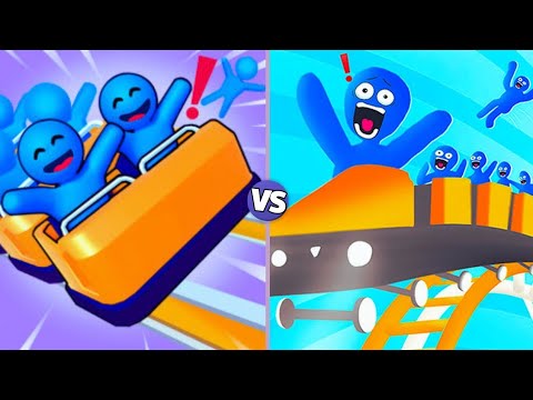 RUNNER COASTER - NEW UPDATE vs ROLLER COASTER - ALL LEVEL GAMEPLAY | ANDROID,IOS”GAMEPLY