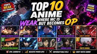 Top 10 Anime Where MC Starts Weak But Becomes Overpowered