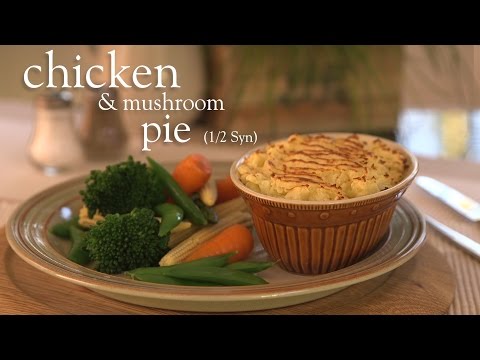 Slimming World chicken and mushroom pie recipe - ½ Syn per serving