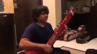 Pt niladri Kumar ji on our made zitar. This sitar originally made for hardik verma.