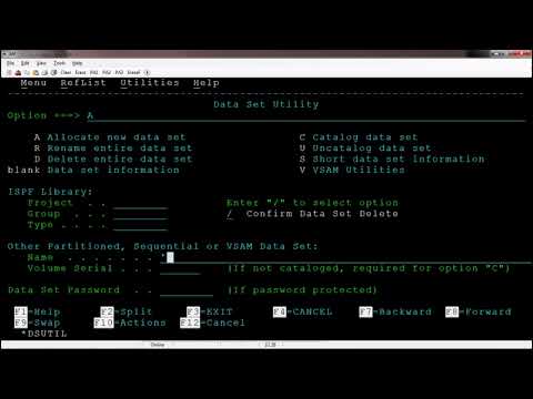 U TSOISPF V6_PS file creation, PDS file creation[Sequential file]
