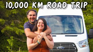 AND WE'RE OFF!! Driving our van up to Alaska