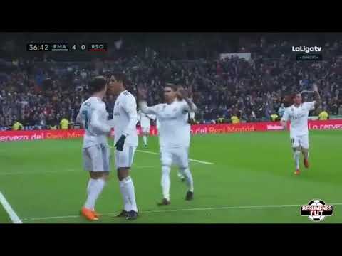 REAL MADRID vs REAL SOCIEDAD 5-2 (Gol Lucas,Hat trick,Ronaldo,Kroos,Bautista,Illarramendi)11.02.2018