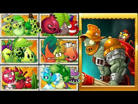 PvZ 2 - Random Team Plants Vs Gladiator Gargantuar Zombie Level 100