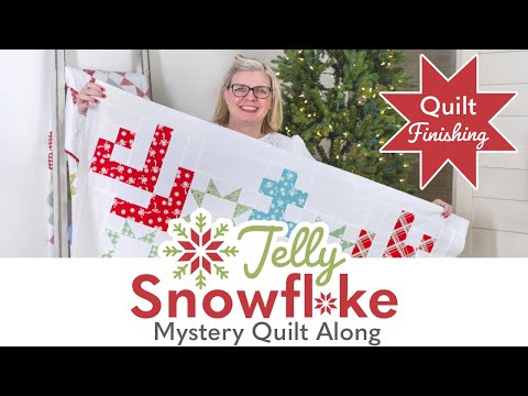 Jelly Snowflake Christmas in July Mystery Quilt Sew Along | Finishing Reveal | Fat Quarter Shop