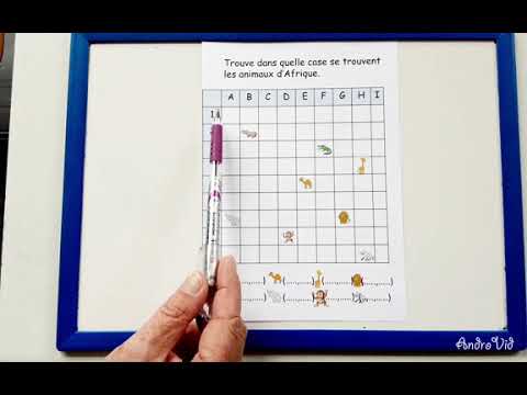 Ce1 repérer  les cases et les nœuds d'un quadrillage