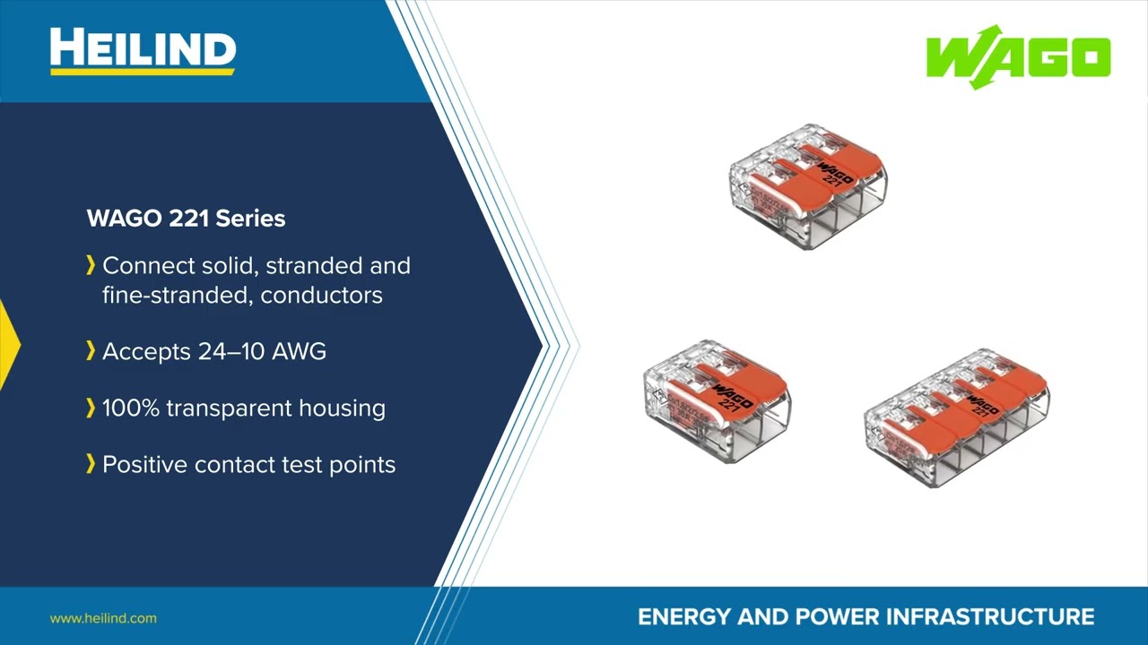 WAGO Energy Connection Solutions for Power Infrastructure | Heilind Electronics