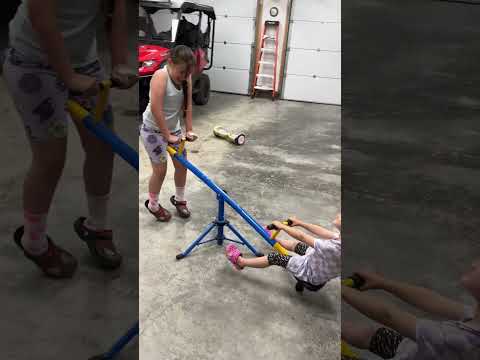 Amazing Cute Girls Masters Indoor Seesaw Like a Pro! #shorts #seesaw #fun #girls #kids