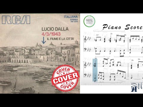 [A-228] 4/3/1943 - Lucio Dalla / Piano Score Visualizer - Sheet Music (Jazz Cover)