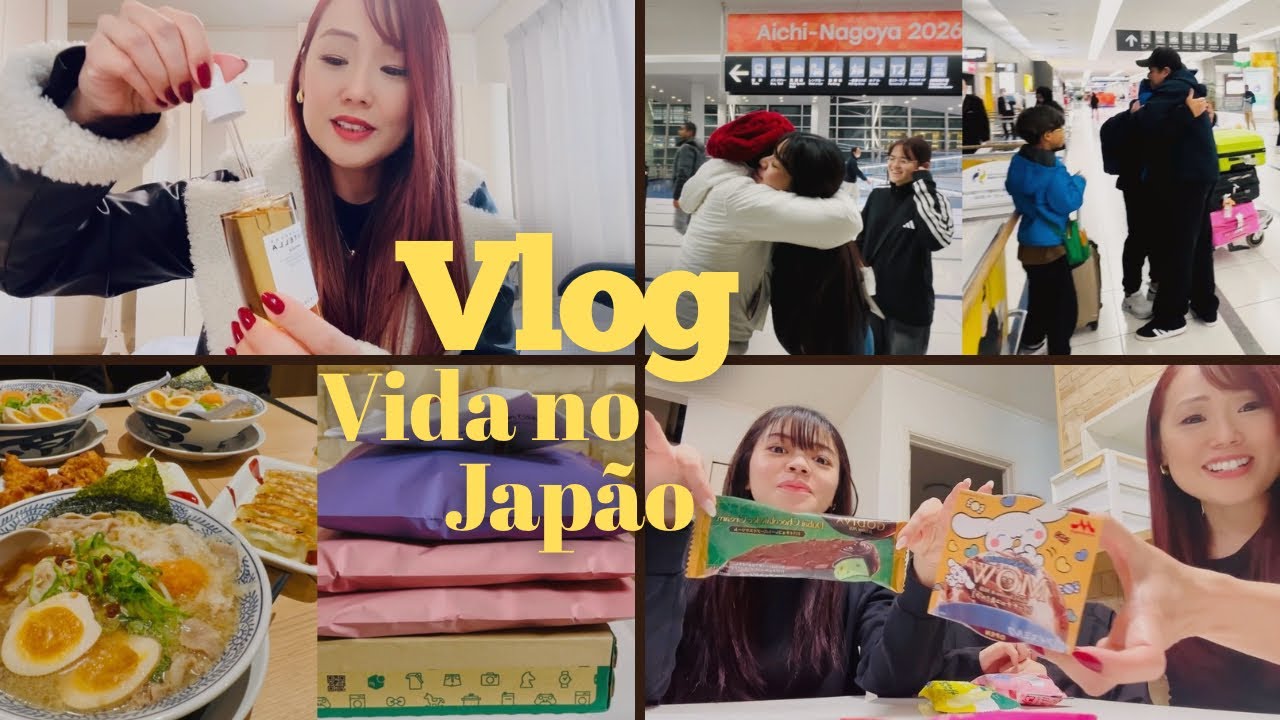 VLOG NO JAPÃO| COMPRINHAS DE BELEZA, PROVANDO SORVETES, FAMÍLIA CHEGOU DO BRASIL🇧🇷 , TOUR PELO APATO