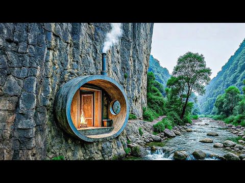 30 Day Solo Survival: Cliffside Bunker Shelter Build