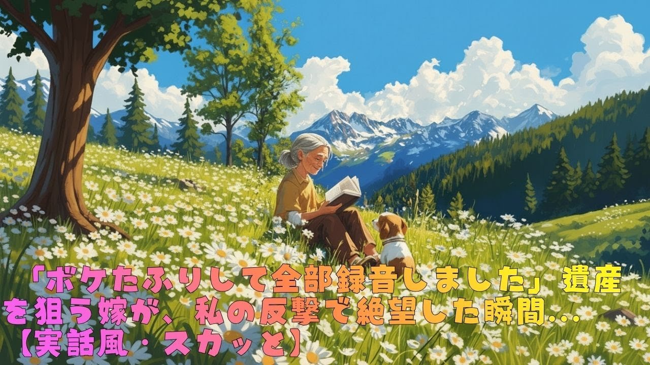 「ボケたふりして全部録音しました」遺産を狙う嫁が、私の反撃で絶望した瞬間...【実話風・スカッと】