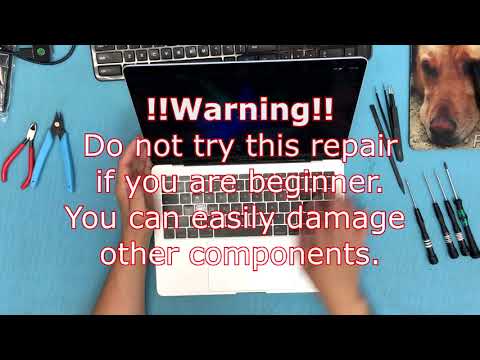 How to replace Keyboard for Macbook pro 2017 A1708 (Complete disassembly)