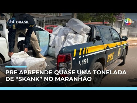 PRF prende 3 suspeitos e apreende quase uma tonelada de “skunk” no Maranhão | #SBTBrasil