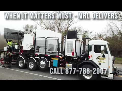 MRL Thermoplastic Striping Truck