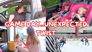 SOMETHING WASN'T RIGHT...😔 | 1ST HOCKEY GAME WITH NEW TEAM | Family 5 Vlogs