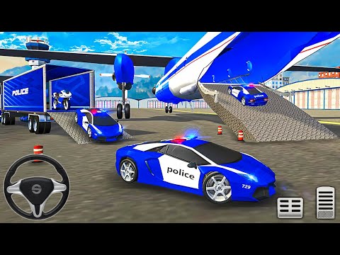 Transporting Police Vehicles in Cargo Plane - Police Car Transporter 2023 -Android Gameplay
