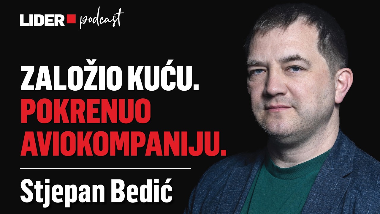 Zanimljiva priča Hrvata koji je pokrenuo vlastitu aviokompaniju | Stjepan Bedić | Lider Podcast 165