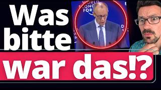 Davos: Merz geht während Rede völlig unter! (Panik)