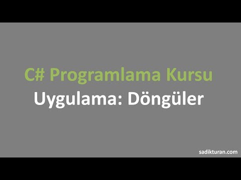 C Programlama Dersleri Sayı Tahmin Oyunu