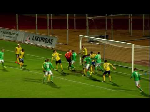 Goalkeeper D.Mikelionis goal equalizer in Lithuania