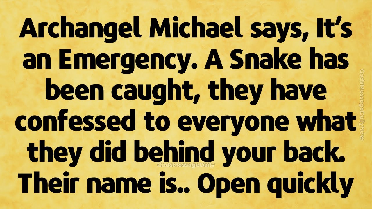 🔴 Archangel Michael says, it's an Emergency. Don't try to skip this message.. God message today