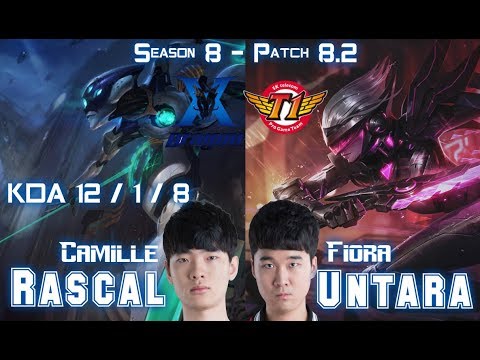 KZ Rascal CAMILLE vs SKT T1 Untara FIORA Top - Patch 8.2 KR Ranked