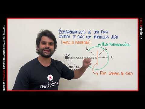 1001 itens para o Enem | CN0543: BOMBARDEAMENTO DE UMA FINA CAMADA DE OURO COM PARTÍCULAS ALFA