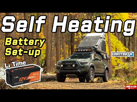 Dirtbox Overland Canopy Camper Batteriesystem - Li-Time Selbstheizbatterie