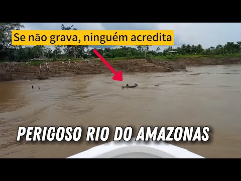 Perigo MORTAL na AMAZÔNIA Selvagem, Viagem de Barco Manaus a Anamã , SE NÃO FILMA NINGUÉM ACREDITA!