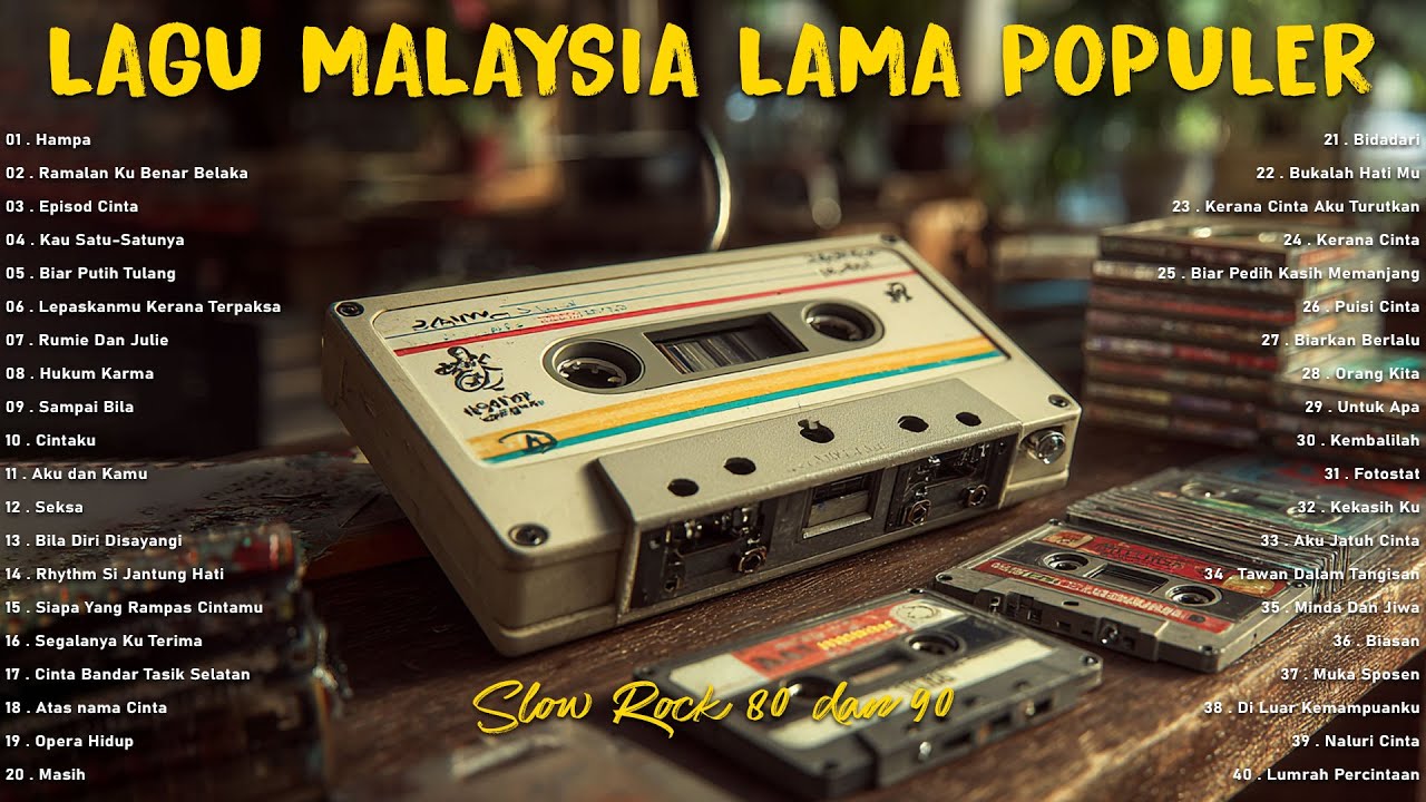 💿 Koleksi Lagu Slow Rock Malaysia Evergreen – Rock Kapak 80an 90an Terbaik Sepanjang Zaman