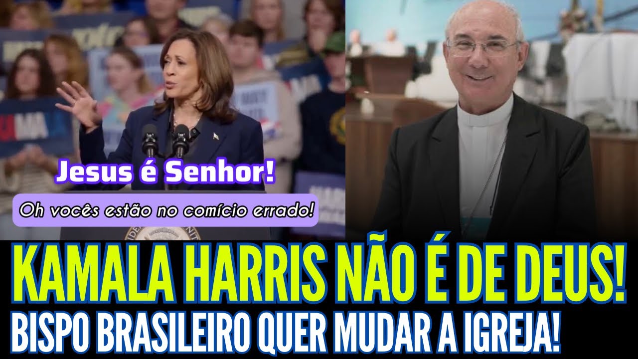 A TAL DA KAMALA HARRIS NÃO É DE DEUS!! BISPO DE SANTO ANDRÉ QUER MUDAR AS ESTRUTURAS DA IGREJA!