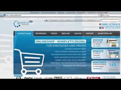 Gambio GX2 Onlineshop Komplettlösung der Gambio GmbH