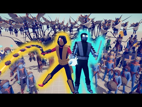 SCORPION & SUB ZERO Vs EVERY UNIT | Totally Accurate Battle Simulator TABS