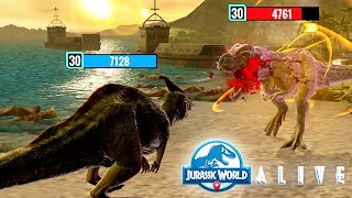 CONCATOLOCH vs SKOONAMETRODON (JURASSIC WORLD ALIVE)