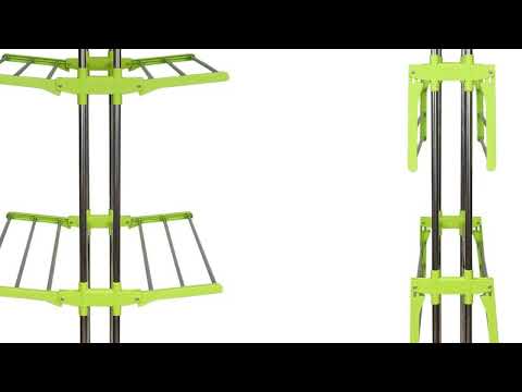 Plastic clothes drying stand - 3-tier
