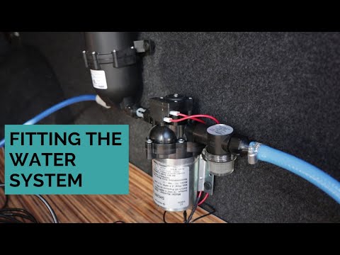 Connecting the water system in the campervan
