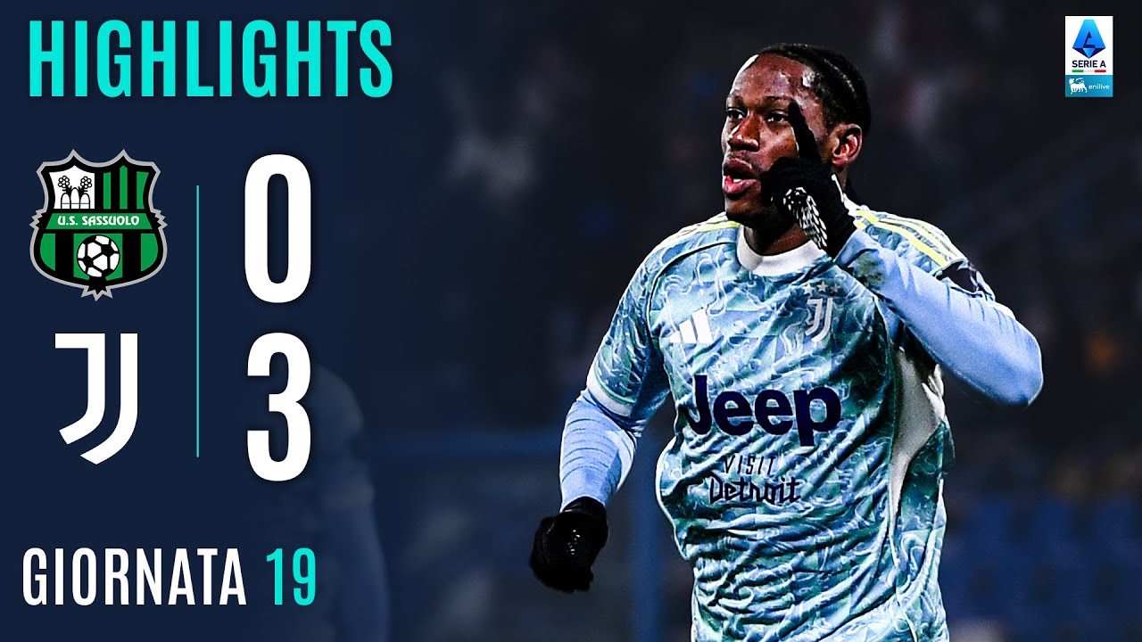 SASSUOLO-JUVENTUS 0-3 | HIGHLIGHTS | 19ª GIORNATA | SERIE A ENILIVE 2025/26