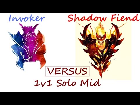 1v1 Solo Mid: Invoker vs Shadow Fiend